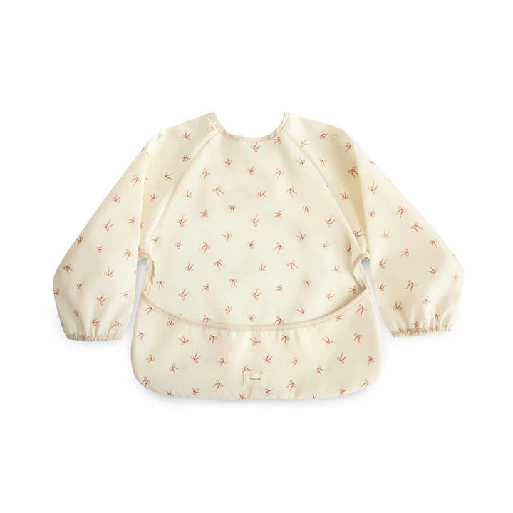 Mushie Long Sleeve Bib - Bows-Bibs-Bows- | Natural Baby Shower