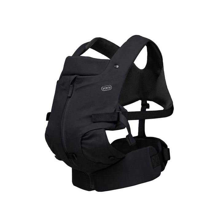 Voksi Huddle Zip On Baby Carrier - Black-Baby Carriers-Black- | Natural Baby Shower
