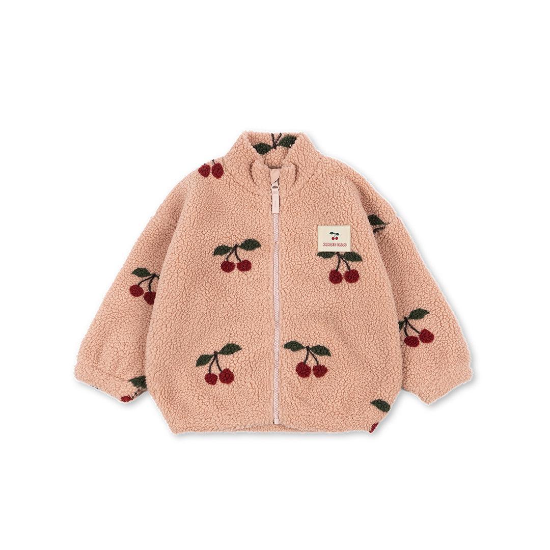 Konges Slojd Jody Teddy Jacket - Ma Grande Cerise Blush-Coats-Ma Grande Cerise Blush-9m | Natural Baby Shower