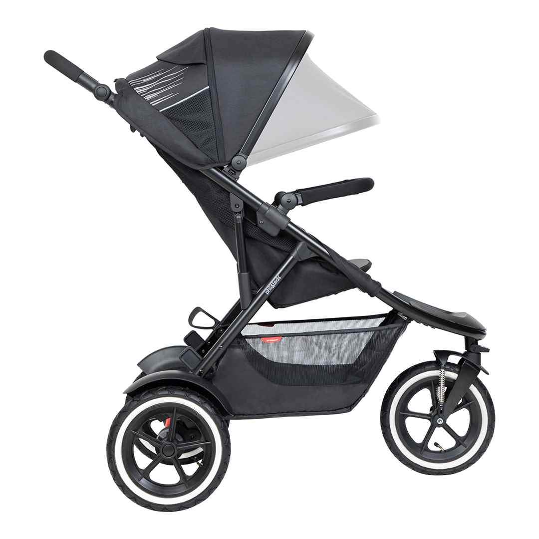 Phil & Teds Sport Pushchair + Double Kit - Black-Stroller Bundles-Black-Lazy Ted | Natural Baby Shower