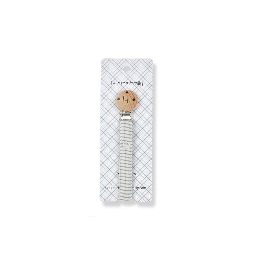 1+ in the family Aina Pacifier Clip - Smoky-Ivory-Pacifier Clips-Smoky-Ivory- | Natural Baby Shower