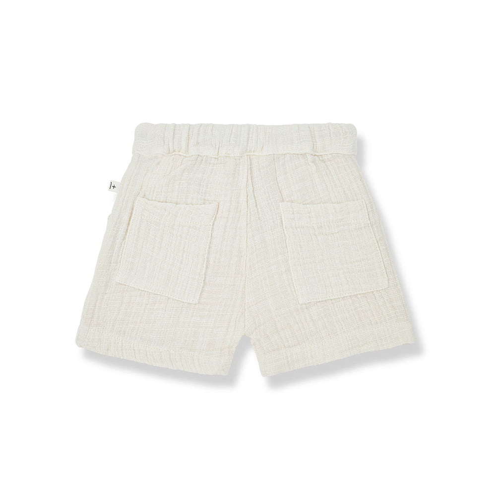 1+ in the family Gianni Bermuda Shorts - Ivory-Shorts- | Natural Baby Shower