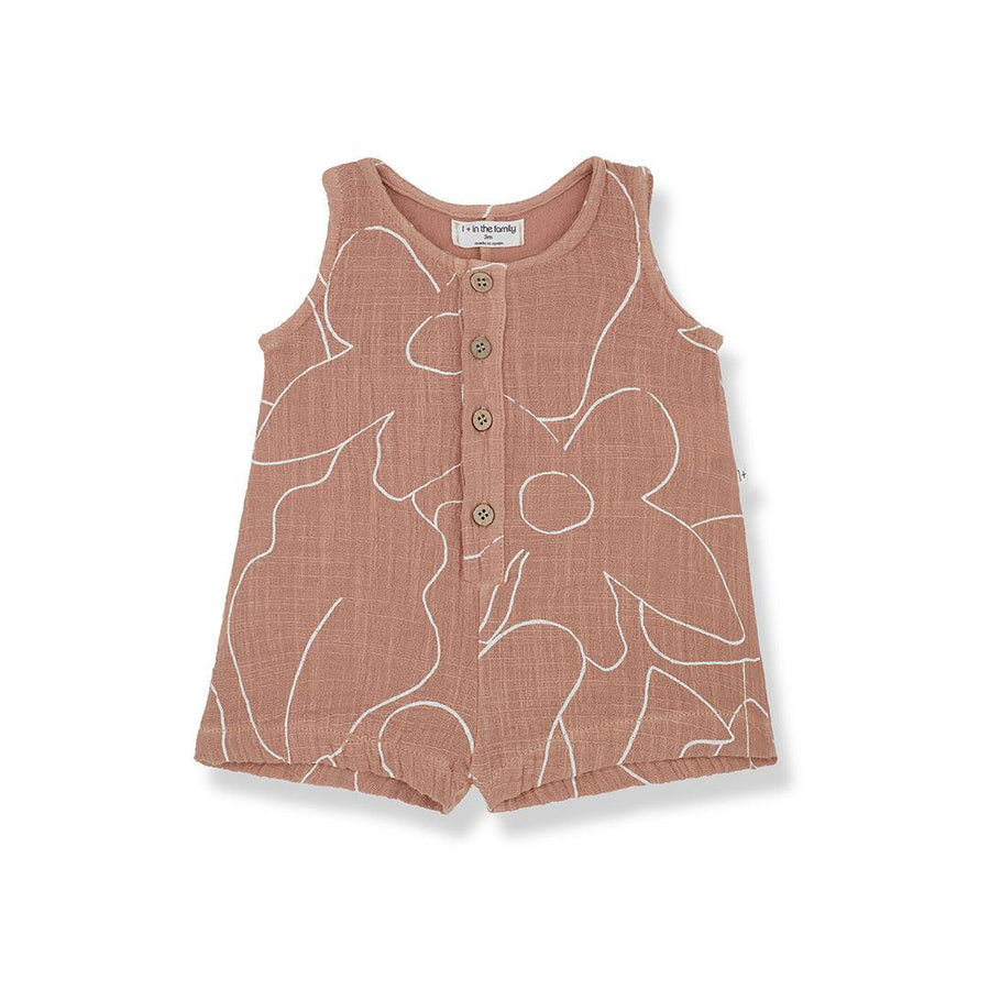 1+ in the family Viviana Overalls - Apricot-Dungarees-Apricot-3m | Natural Baby Shower