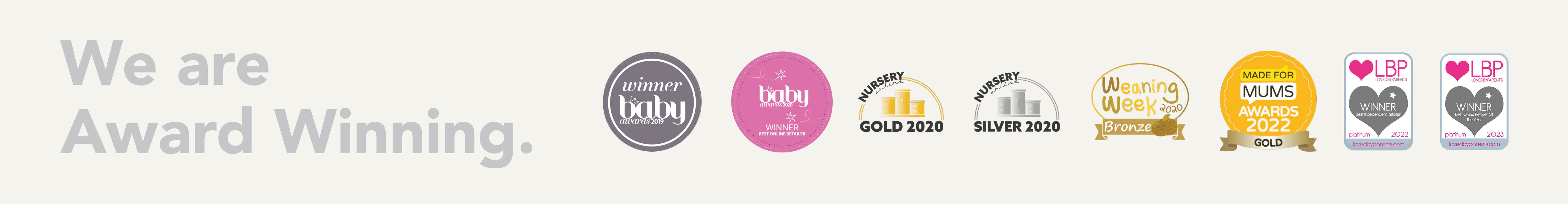 We are award winning | Made for Mums | Mother & Baby Awards | Loved by Parents