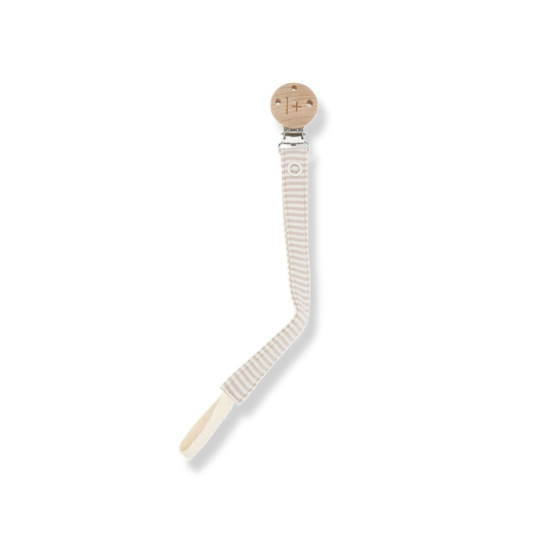 1+ In The Family Aina Pacifier Clip - Beige-Pacifier Clips-Beige-U | Natural Baby Shower