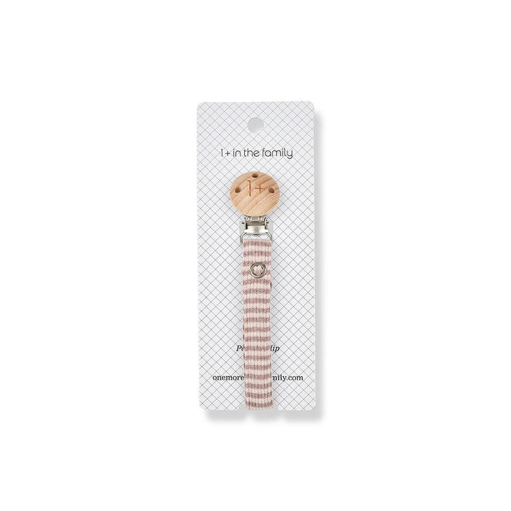 1+ in the family Aina Pacifier Clip - Nude/Mauve-Pacifier Clips-Nude/Mauve- | Natural Baby Shower