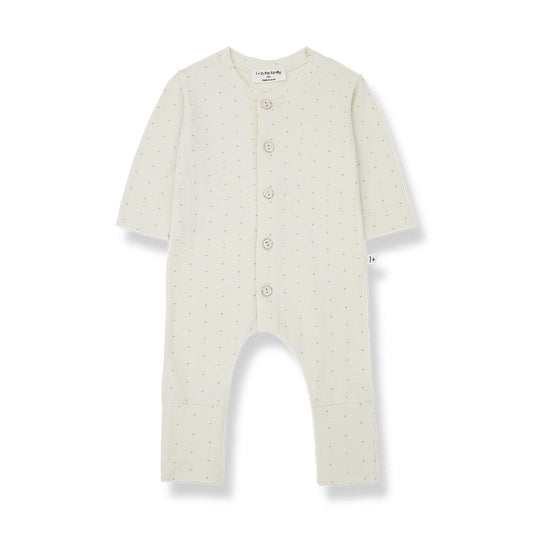1+ in the family Alfons Jumpsuit - Ecru-Rompers- | Natural Baby Shower
