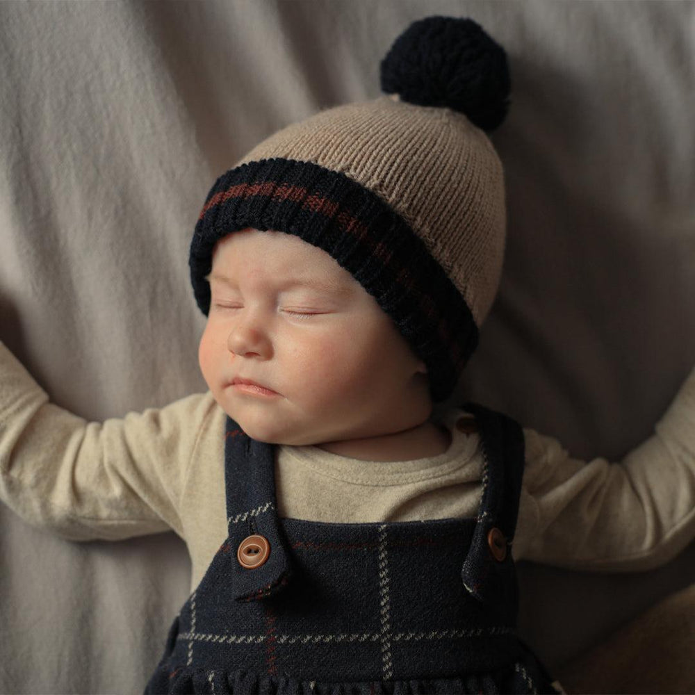 1+ In The Family Brian College Beanie - Tortora-Hats-Tortora-T1 | Natural Baby Shower