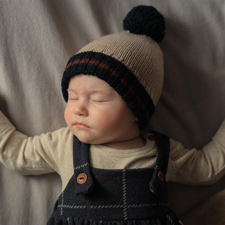 1+ In The Family Brian College Beanie - Tortora-Hats-Tortora-T1 | Natural Baby Shower