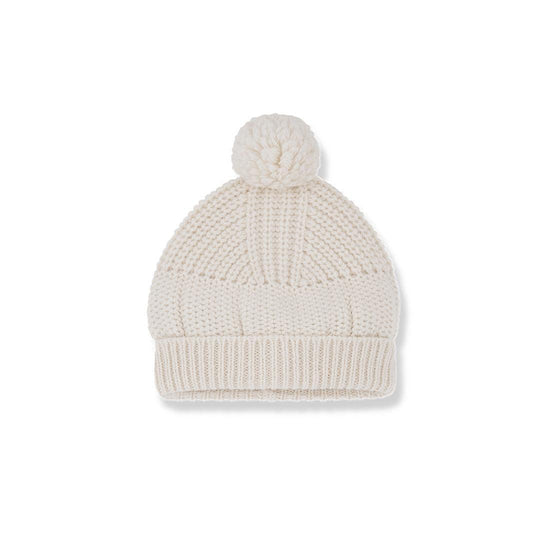 1+ In The Family Erna Beanie - Ecru-Hats-Ecru-T1 | Natural Baby Shower
