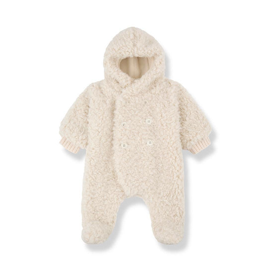 1+ In The Family Floriane Polar Suit - Ecru-Pramsuits-Ecru-3m | Natural Baby Shower