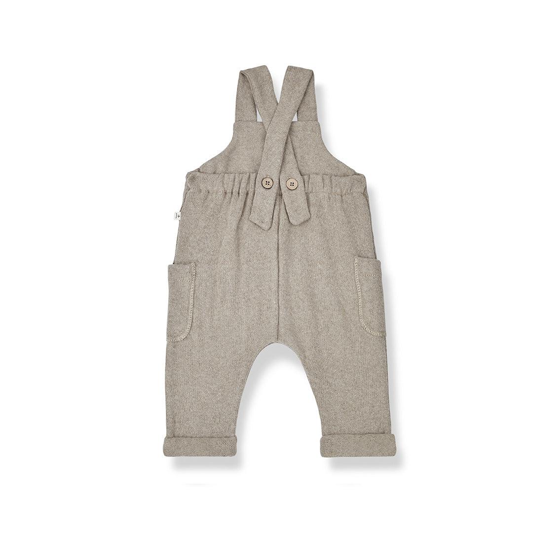 1+ in the family Gaston Overalls - Taupe-Dungarees-Taupe-3m | Natural Baby Shower