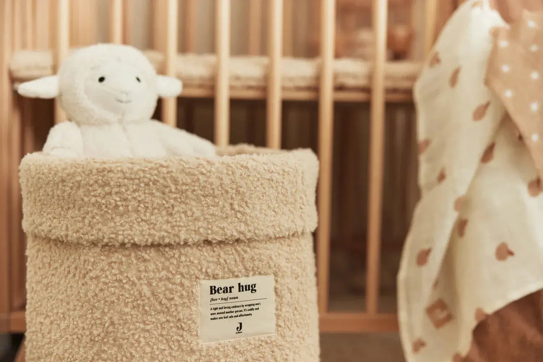 Jollein Storage Basket - Boucle Natural-Storage Baskets-Boucle Natural-29x33 cm | Natural Baby Shower