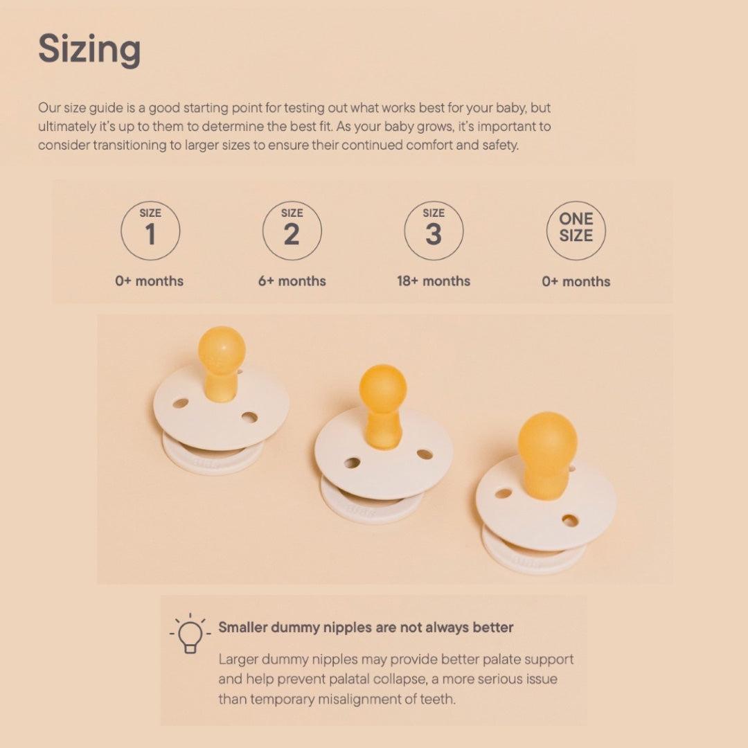 BIBS Colour Latex Pacifiers - Ivory + Blush - 2 Pack-Pacifiers-Size 1- | Natural Baby Shower