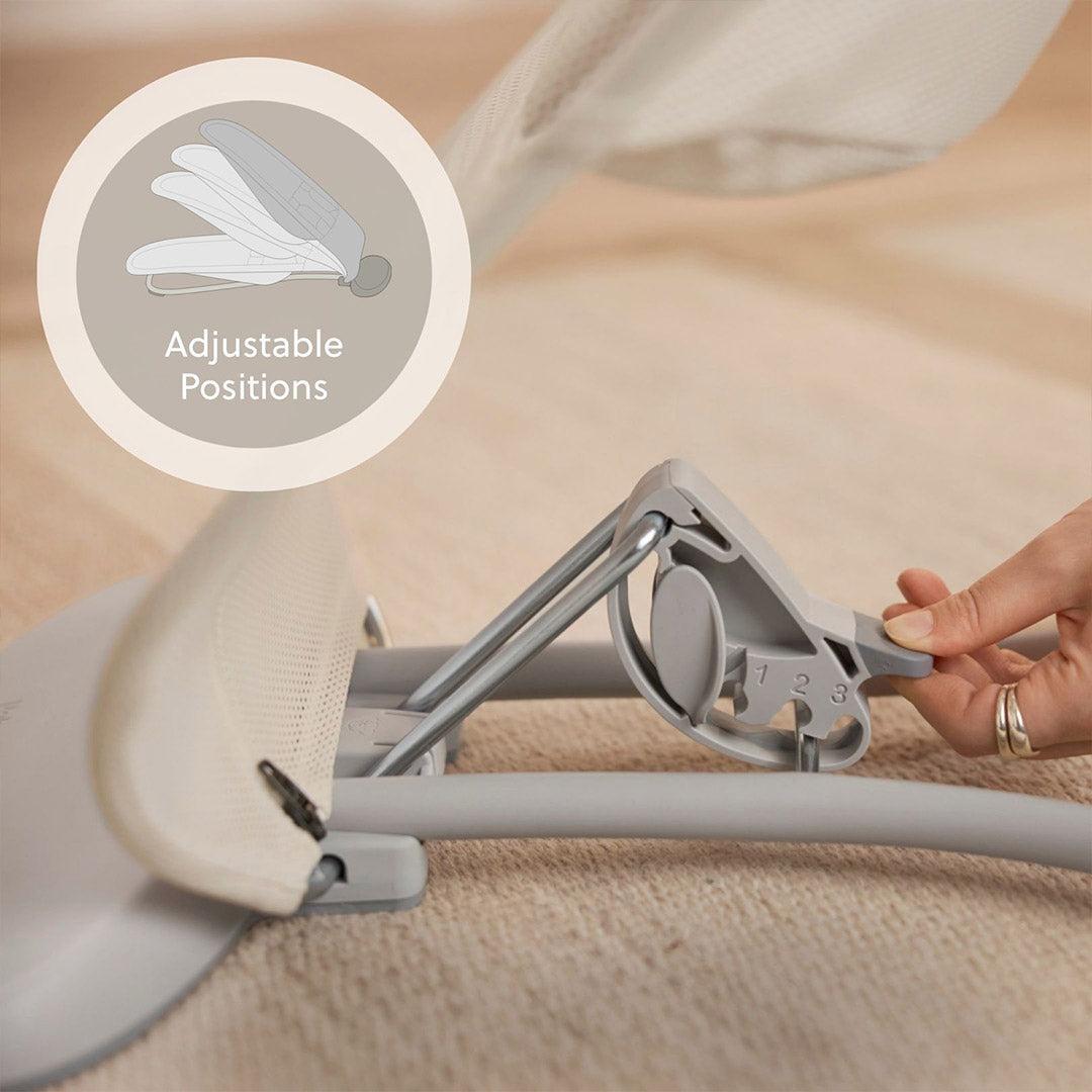BabyBjörn Begin Baby Bouncer Airy Mesh - Cream-Baby Bouncers-Without Toy Bar- | Natural Baby Shower