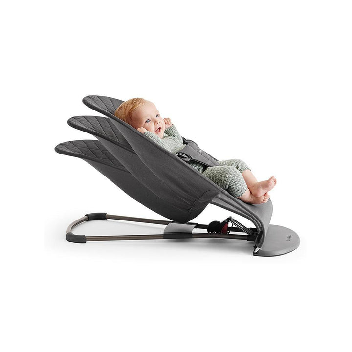 BabyBjorn Bouncer Bliss - Woven - Anthracite-Baby Bouncers-No Bouncer Toy- | Natural Baby Shower