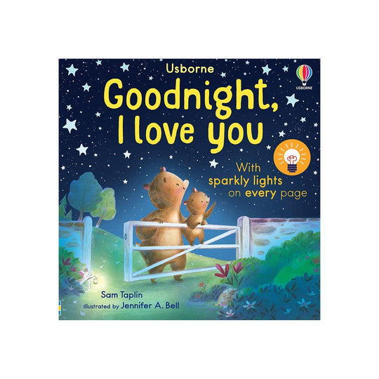Bookspeed "Goodnight I Love You" Sparkly Lights Board Book-Books- | Natural Baby Shower