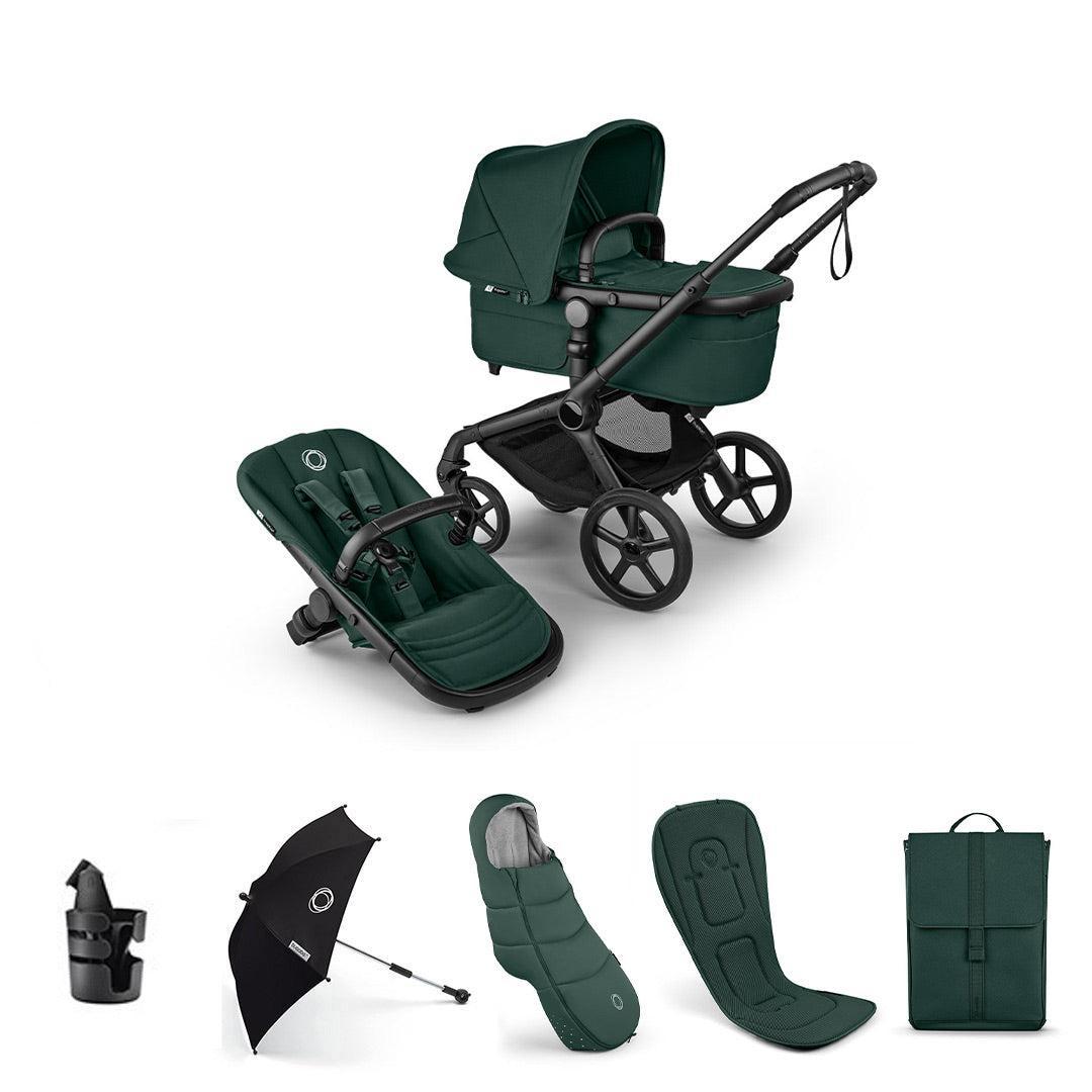 Bugaboo Fox 5 Renew Complete Pushchair Bundle-Stroller Bundles-Fern Green- | Natural Baby Shower