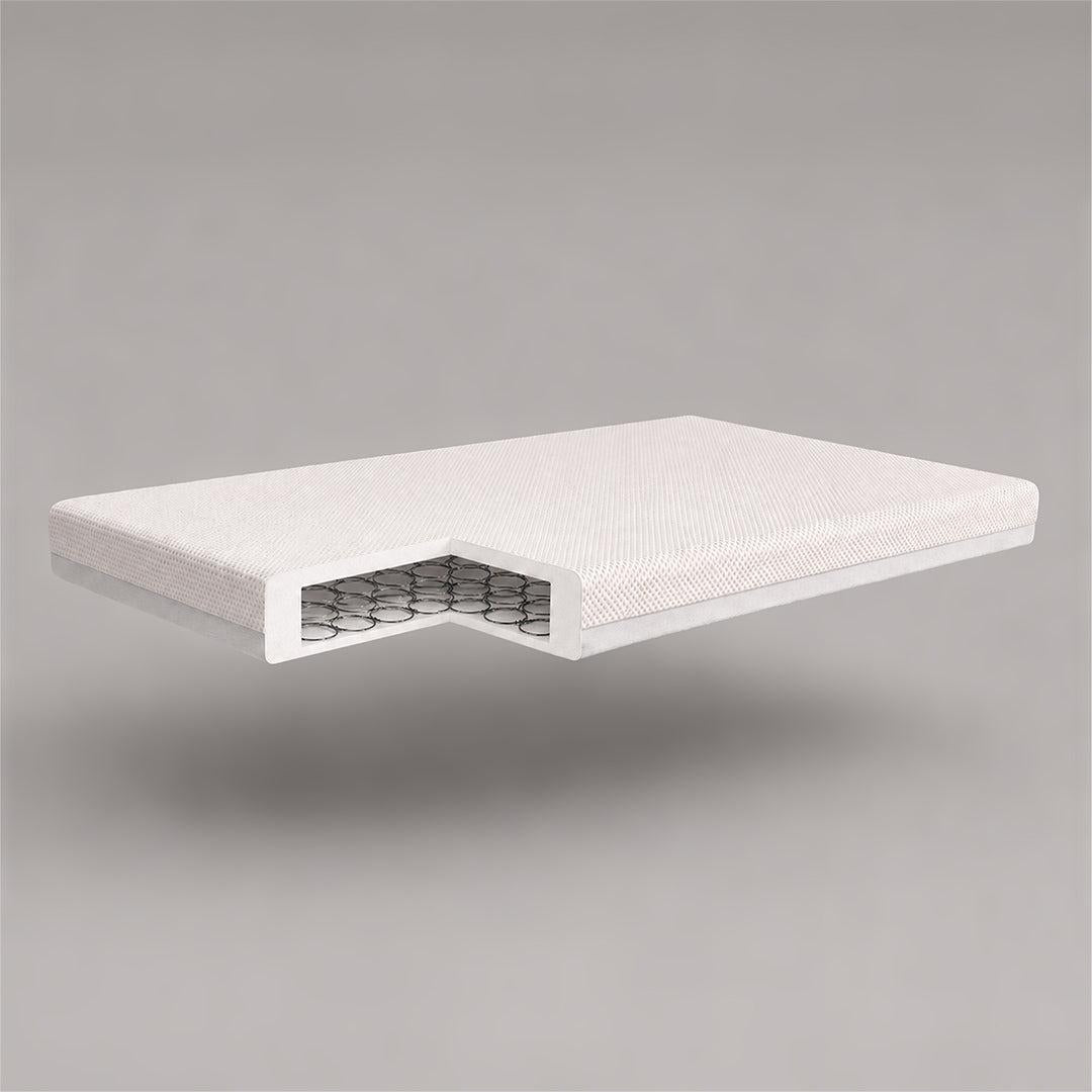 CuddleCo Harmony Hypo Allergenic Bamboo Sprung Cot Bed Mattress - White-Mattresses- | Natural Baby Shower