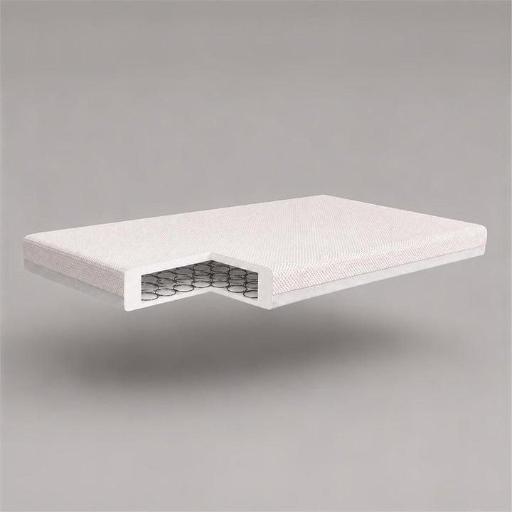 CuddleCo Harmony Hypo Allergenic Bamboo Sprung Cot Bed Mattress - White-Mattresses- | Natural Baby Shower