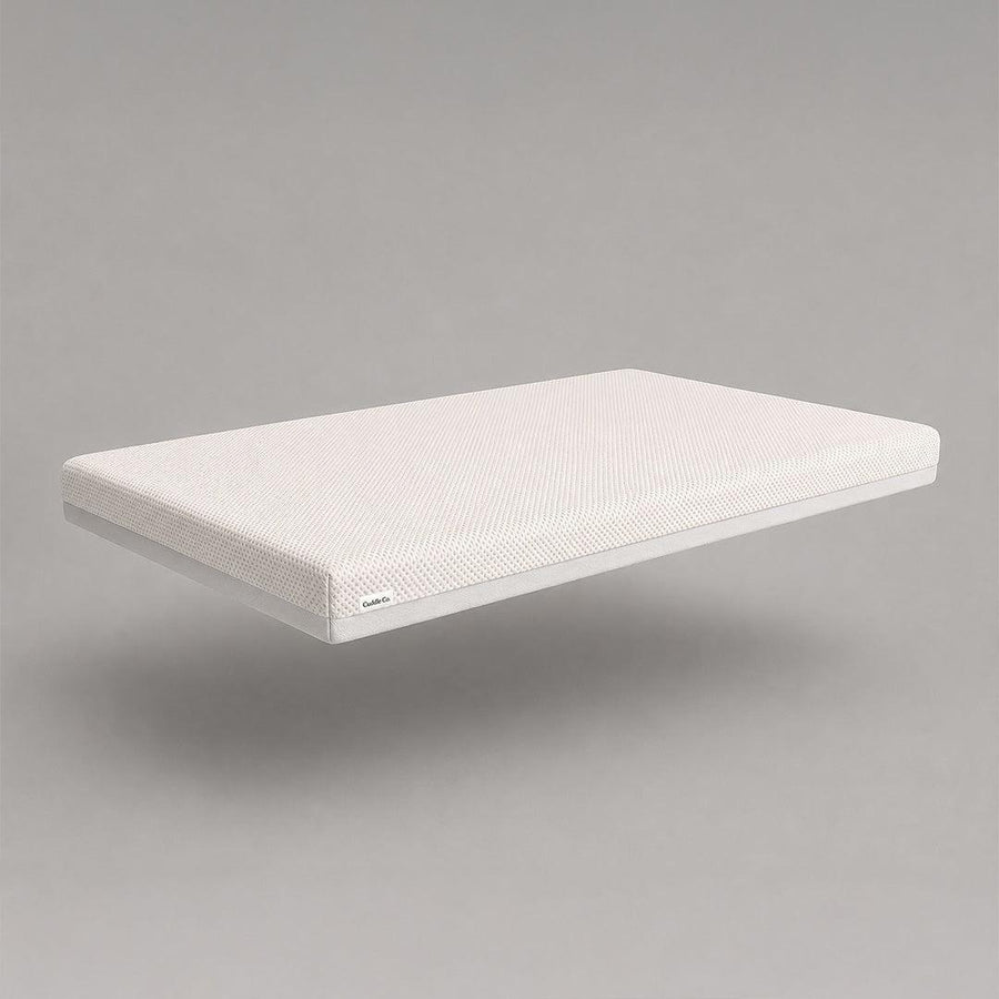 CuddleCo Harmony Hypo Allergenic Bamboo Sprung Cot Bed Mattress - White-Mattresses- | Natural Baby Shower