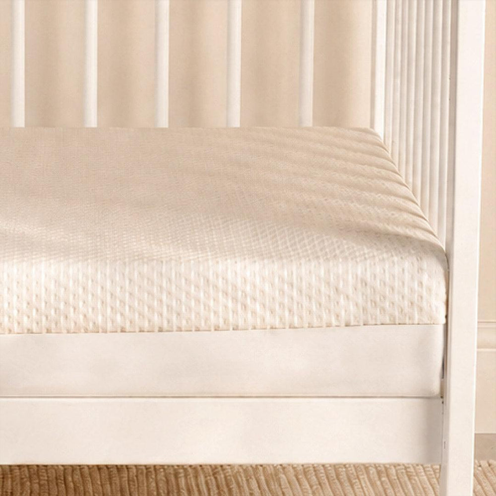 CuddleCo Harmony Hypo Allergenic Bamboo Sprung Cot Bed Mattress - White-Mattresses- | Natural Baby Shower
