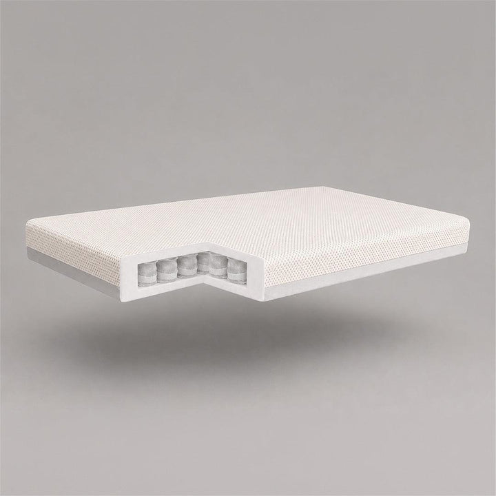 CuddleCo Signature Hypo Allergenic Bamboo Pocket Sprung Cot Bed Mattress - White-Mattresses-White- | Natural Baby Shower