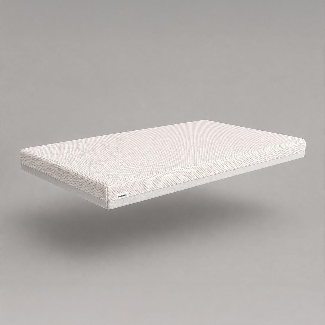 CuddleCo Signature Hypo Allergenic Bamboo Pocket Sprung Cot Bed Mattress - White-Mattresses-White- | Natural Baby Shower
