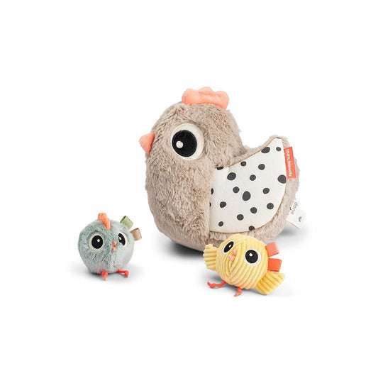 Done by Deer Hide and Seek Activity Toy Clucky - Beige-Baby Sensory-Beige- | Natural Baby Shower