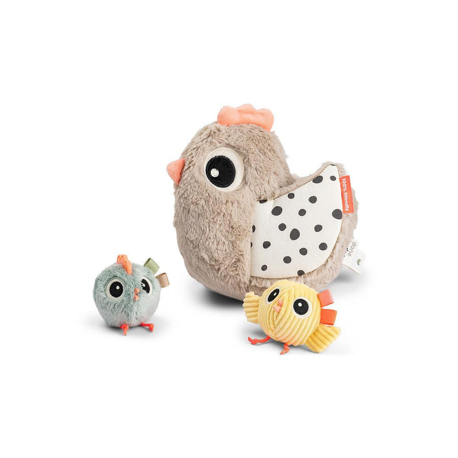 Done by Deer Hide and Seek Activity Toy Clucky - Beige-Baby Sensory-Beige- | Natural Baby Shower