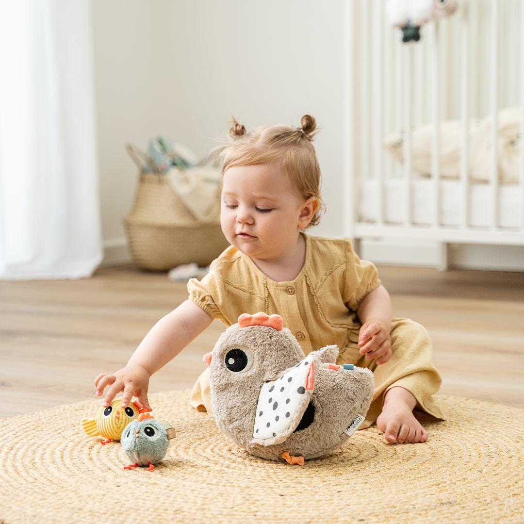 Done by Deer Hide and Seek Activity Toy Clucky - Beige-Baby Sensory-Beige- | Natural Baby Shower
