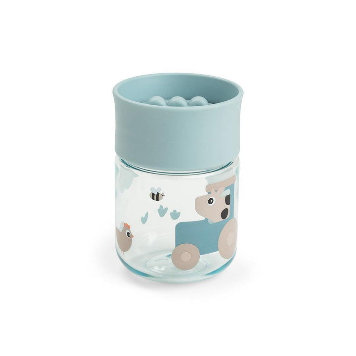Done by Deer Learning 360 Cup - Tiny Farm Blue-Cups-Tiny Farm Blue-260ml | Natural Baby Shower