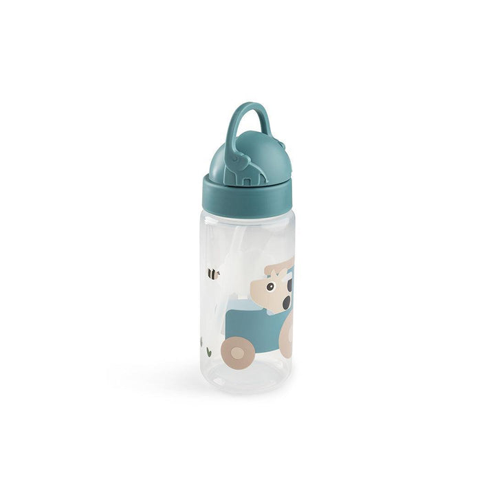 Done by Deer Straw Bottle - Tiny Farm Blue-Drinking Bottles-Tiny Farm Blue-350ml | Natural Baby Shower