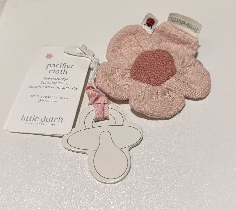 Outlet - Little Dutch Pacifier Cloth Flower - Fairy Garden-Pacifier Cloths-Fairy Garden-One Size | Natural Baby Shower