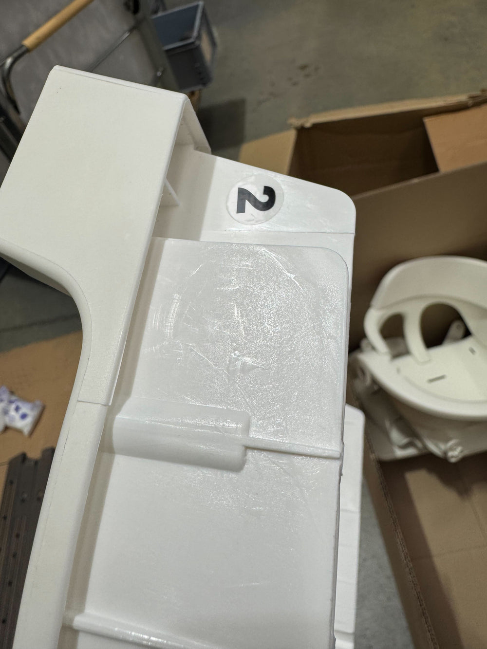 Outlet - Stokke Steps Chair - White + Hazy Grey-Highchairs-White + Hazy Grey-No Bouncer | Natural Baby Shower