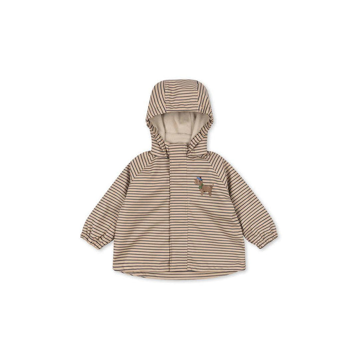 Konges Slojd Rainy Palme Dog Rain Jacket - Stripe La Mer-Coats-9m- | Natural Baby Shower