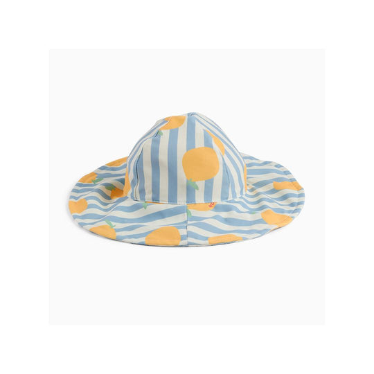 MORI Sunsafe Floppy Hat - Lemon & Blue-Hats-Lemon & Blue-0-3m | Natural Baby Shower
