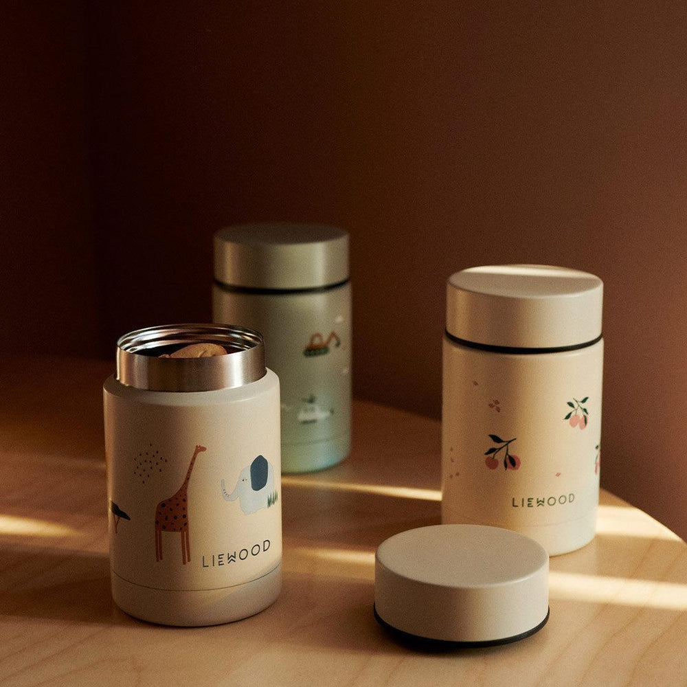 Liewood Nadja Food Jar - Safari Sandy Mix-Food Storage-Safari Sandy Mix-One Size | Natural Baby Shower