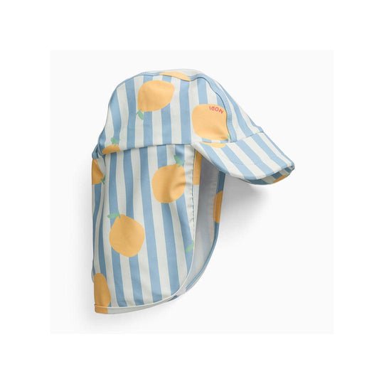 MORI Sunsafe Swim Hat - Lemon & Blue-Hats-Lemon & Blue-0-3m | Natural Baby Shower