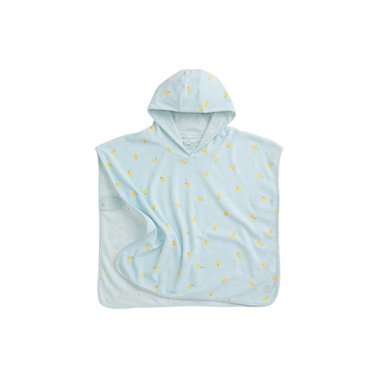 MORI Bath Poncho - Lemon & Blue-Swimsuits-Lemon & Blue-1-3y | Natural Baby Shower
