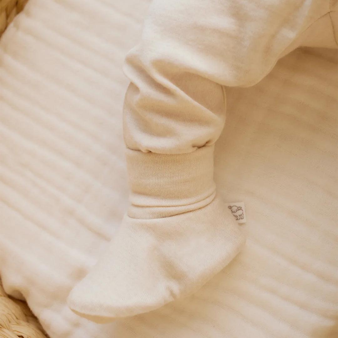 Merino Kids Booties - Natural-Booties-Natural-NB-3m | Natural Baby Shower