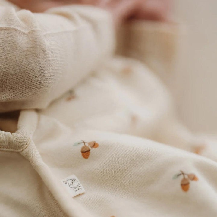 Merino Kids Go Go Sleeping Bag - All Seasons - Acorn Print-Sleeping Bags-Acorn Print-2-4y | Natural Baby Shower