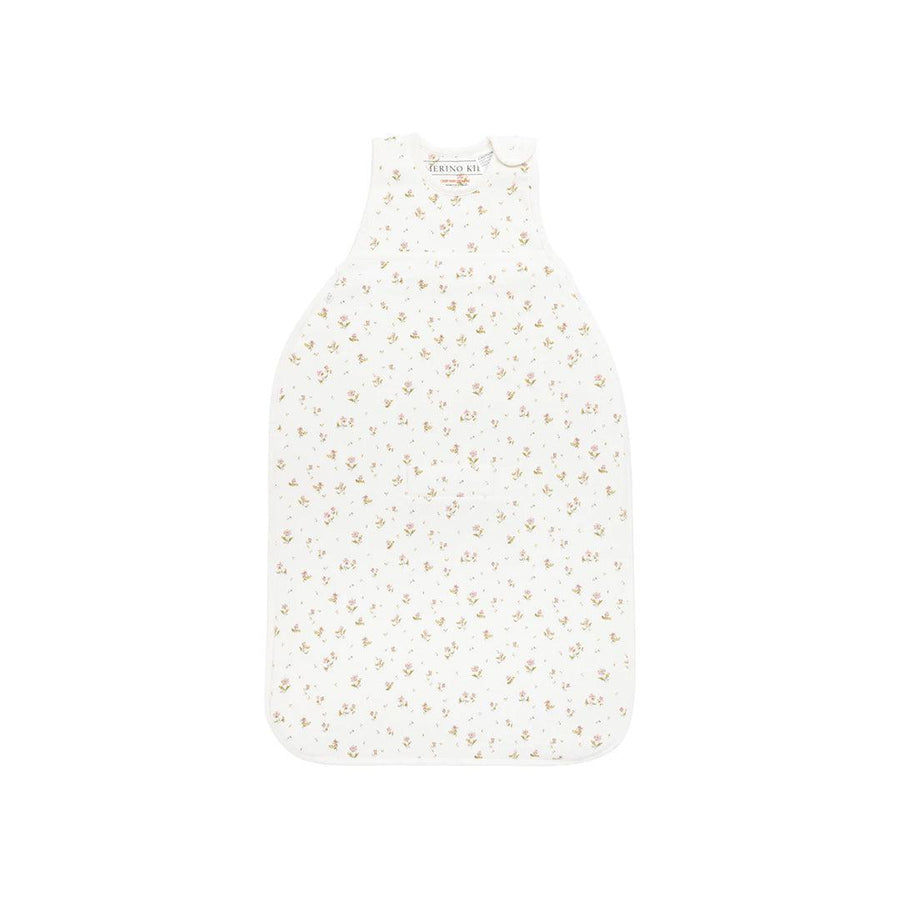 Merino Kids Go Go Sleeping Bag - All Seasons - Floral Print-Sleeping Bags-Floral Print-3-24m | Natural Baby Shower