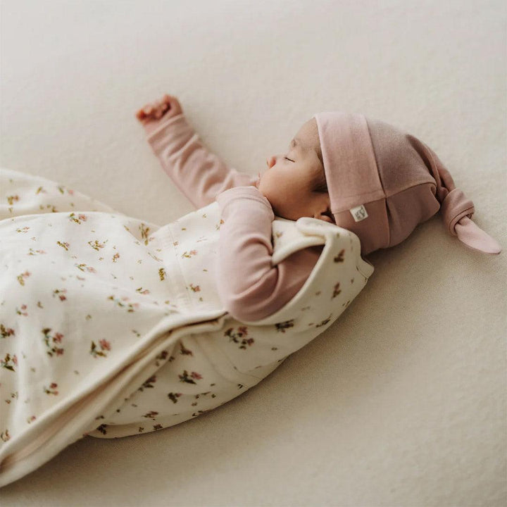 Merino Kids Go Go Sleeping Bag - All Seasons - Floral Print-Sleeping Bags-Floral Print-3-24m | Natural Baby Shower