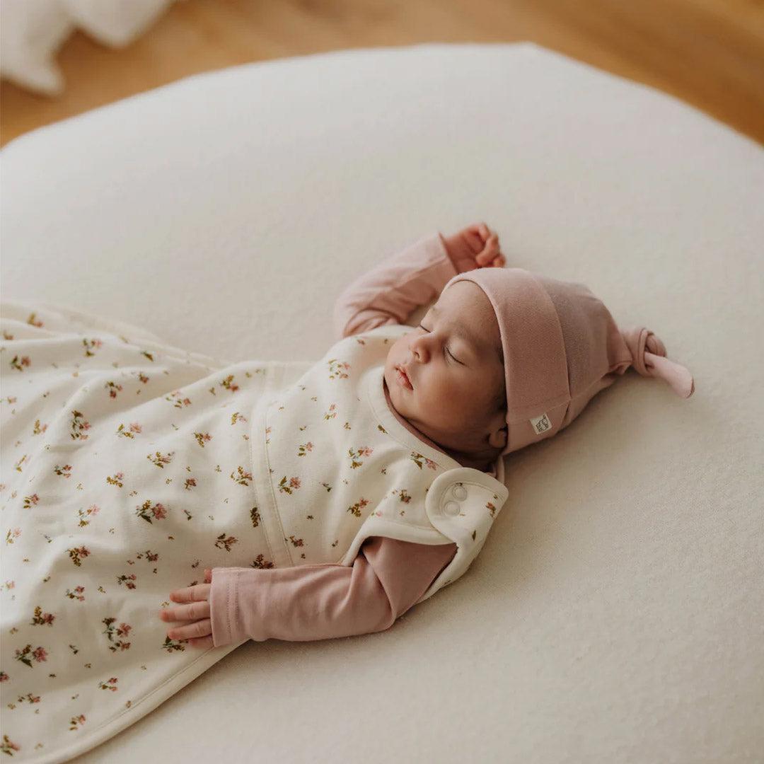 Merino Kids Go Go Sleeping Bag - All Seasons - Floral Print-Sleeping Bags-Floral Print-3-24m | Natural Baby Shower