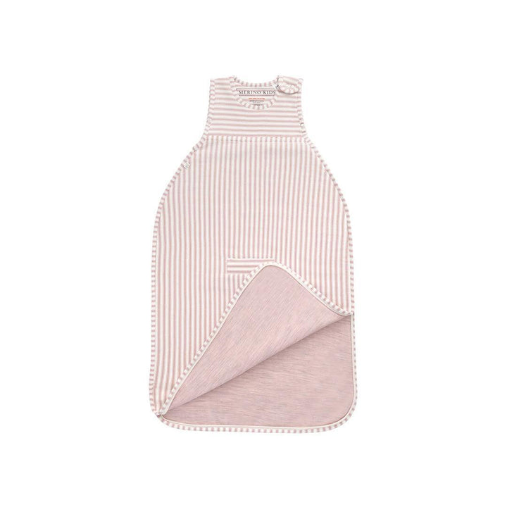 Merino Kids Go Go Sleeping Bag - Duvet Weight - Variegated Stripe Mauve-Sleeping Bags-Variegated Stripe Mauve-3-24m | Natural Baby Shower