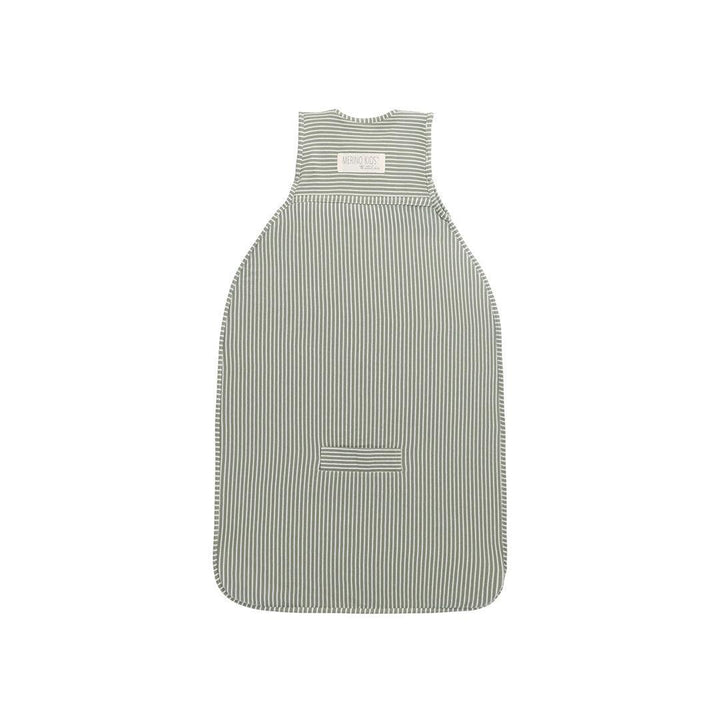 Merino Kids Go Go Sleeping Bag - All Seasons - Olive Stripe-Sleeping Bags-3-24m-Olive | Natural Baby Shower