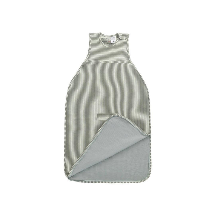 Merino Kids Go Go Sleeping Bag - All Seasons - Olive Stripe-Sleeping Bags-3-24m-Olive | Natural Baby Shower