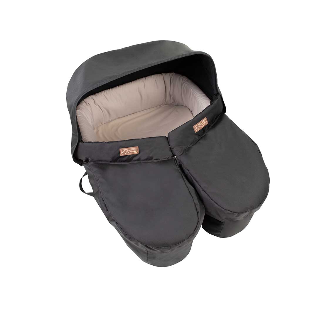 Mountain Buggy Twin Carrycot Plus - Black-Carrycots-Black- | Natural Baby Shower