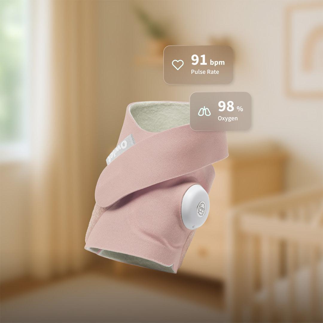 Owlet Dream Sock™ - Dusty Rose-Baby Monitors-Dusty Rose- | Natural Baby Shower